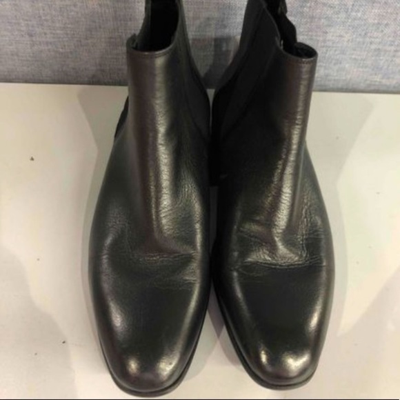 Zara Men, Men\'s Black leather Boots, Size 11 and 7 main image 5
